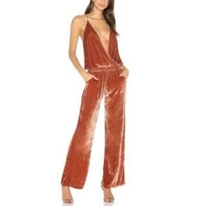 NWT Young Fabulous & Broke Naomi Velvet Jumpsuit
